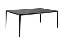 Stół SLIM 180x90 czarny - ceramiczny marmur, aluminium