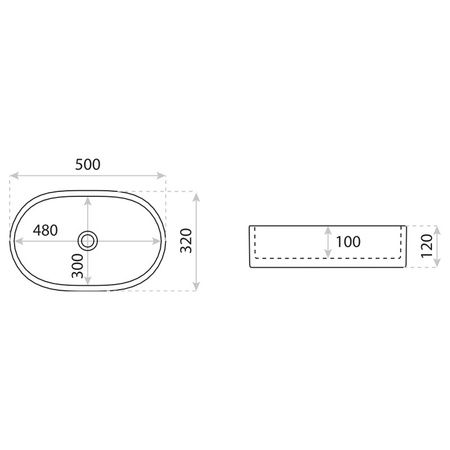Umywalka nablatowa Ilus