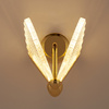 Lampa ścienna BEE LED 22 cm - złoty kinkiet dekoracyjny
