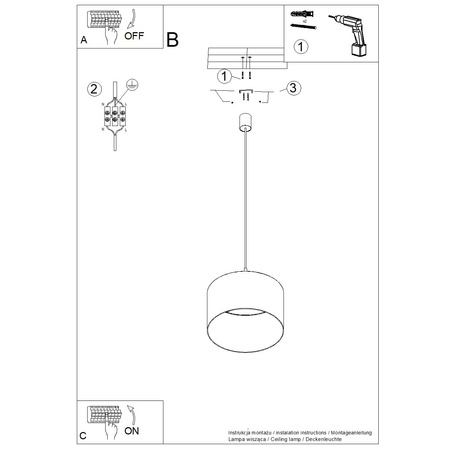 Lampa wisząca NEVIA taupe