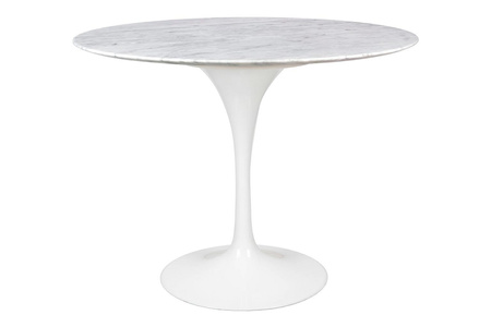 Stół TULIP MARBLE 100 CARRARA biały -     marmur, metal