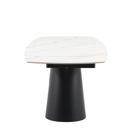 Bresso Dining Table Black 1600/2400x900x760mm