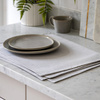 Woven Striped Placemat Grey (4pk) 450x350mm