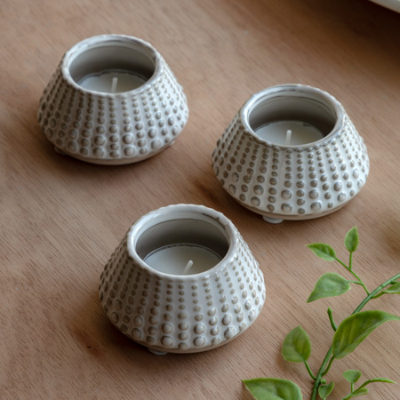 Fleck Dotted Tealight Holder Set of 3