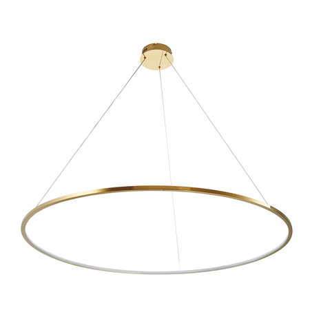 Lampa wisząca CIRCLE SLIM 120 cm- LED, ring złoty
