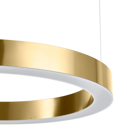 Lampa wisząca CIRCLE 60 cm - LED, ring mosiądz szczotkowany