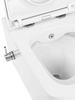 Miska WC wisząca z deską prostokątna biały połysk ORION TR2237