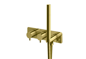 Axel Brushed Gold Termostatyczna bateria wannowa
