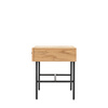 Ashdown 1 Drawer Bedside Natural 400x400x500mm
