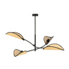 LOTUS 4 BLACK/RATTAN