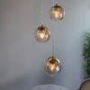 Dimple 3 Pendant Light Satin Brass