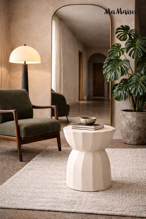 MaMaison stolik ROLLING 35 beżowy /       drewno