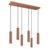 Lampa wisząca IVAR 6L mocca LED 3000K