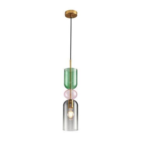 Lampa wisząca PASTELLO GREEN szklana kolorowa 11 cm
