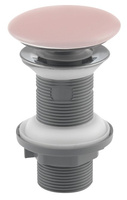 Odpływ umywalkowy 5/4", klik-klak, korek ceramiczny, 20-70mm, różowy mat Salmon