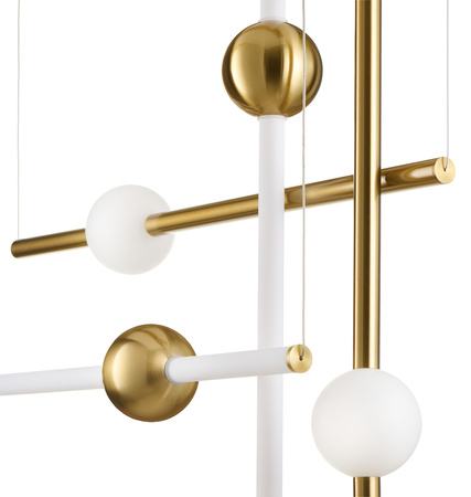 Lampa wisząca O-LINE L-4 - LED, 110 cm, mosiądz