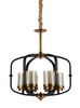 LAMPA WISZĄCA LOFT CZARNO-MOSIĘŻNA BONTON W6