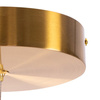Lampa wisząca CIRCLE 2 100+120 cm - LED, ring mosiądz szczotkowany na 1 podsufitce