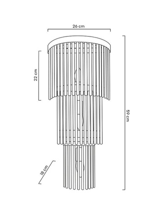 MOOSEE lampa ścienna ESTRO złota