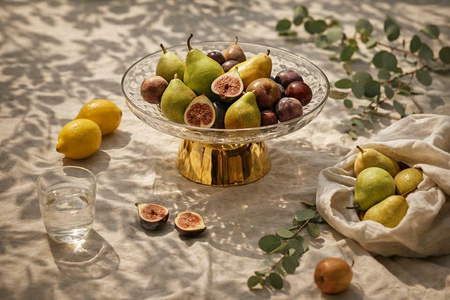 Patera dekoracyjna SHP SWEET złota /      transparentna