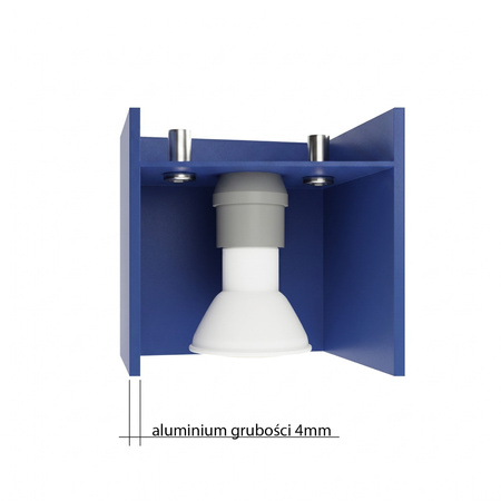 Plafon QUAD 1 ultramaryna
