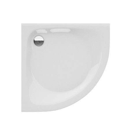 Brodzik prysznicowy CANTARE półokrągły R55 80x80x5,5 gł. 3cm - 90 (obudowa zintegrowana, podstawa posadzka)