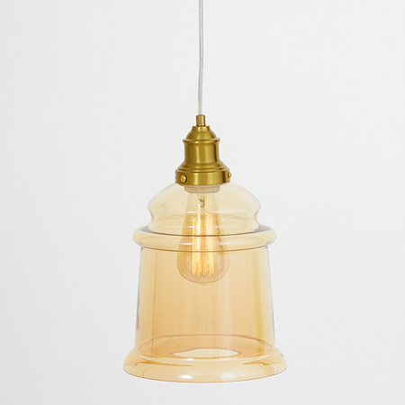 LAMPA WISZĄCA BURSZTYNOWA NOWOCZESNA MOLETTI D20