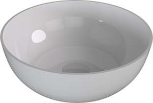 BANERA ROUND umywalka kompozytowa nablatowa, średnica 39cm, biały