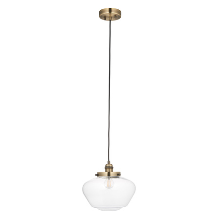 Camberley 1 Pendant Light Antique Brass Clear