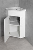 ZOJA szafka umywalkowa narożna 40,5x74x40,5cm, biały