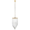 Lampa wisząca WAVE złota 60 cm kryształowa