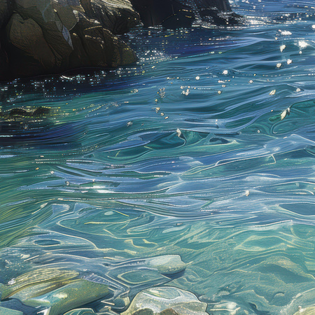 Crystal Waters Framed Art 810x30x810mm