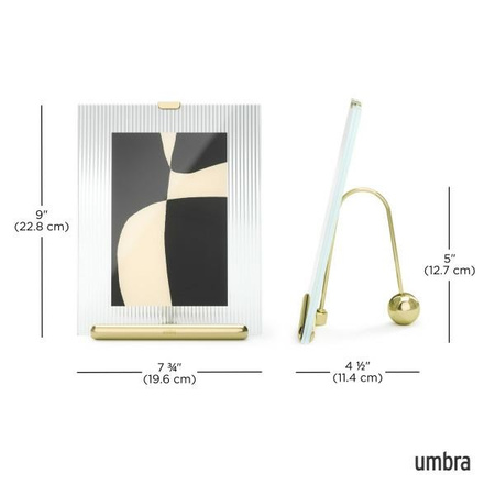 UMBRA ramka na zdjęcia FLUTE 5x7 złota