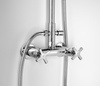 TRAX bateria prysznicowa ścienna do zestawu 990E, chrom