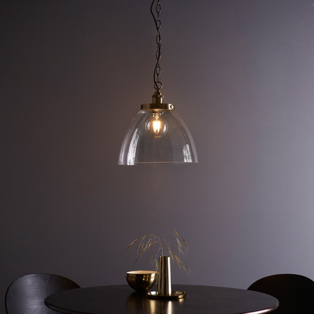 Hansen Grand 1 Pendant Light Antique Brass