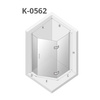 KABINA NEW AZURA ASYMETRYCZNA P 100x80x195 CZYSTE 6mm ACTIVE SHIELD