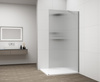 ESCA CHROME jednoczęściowa kabina przysznicowa Walk-In, montaż przy ścianie, szkło Flute, 1100 mm