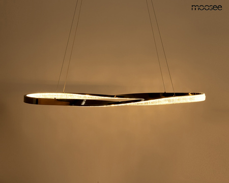 MOOSEE lampa wisząca ANILLO 120 czarny    chrom