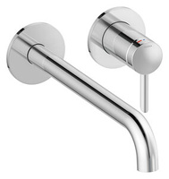 Iris Iris Zestaw elementów 250 mm zewnętrznych z wylewką podtynkowej baterii umywalkowej (Chrom)