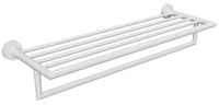 X-ROUND WHITE półka na ręczniki z relingiem 500mm, biały mat