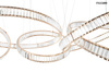 MOOSEE lampa wisząca LIBERTY LINE 8 złota