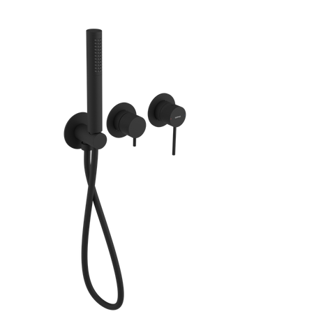 ULTRASAN podtynkowa bateria prysznicowa, 2 funkcje, czarny mat