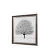 Obraz w ramie „Silent Beauty” – szary, 82 × 3,8 × 82 cm
