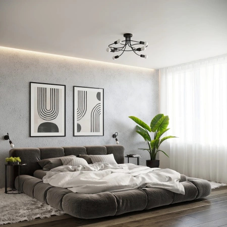 Kinkiet LEVAR czarny