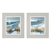 White Sails & Making Waves S/2 Canvas 340x20x390mm