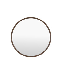Helsinki Round Mirror Walnut 800x58x800mm