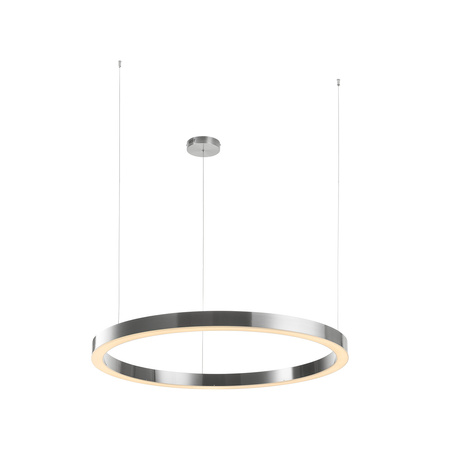 Lampa wisząca CIRCLE 100 cm - LED, ring nikiel szczotkowany