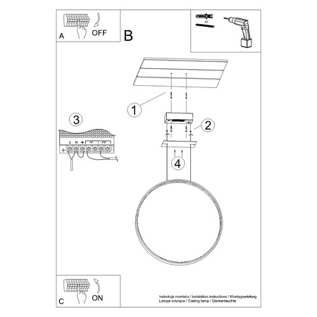 Lampa wisząca RIO 78 chrom LED 4000K