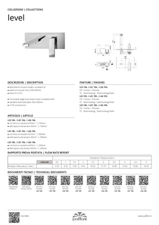 Bateria umywalkowa podtynkowa 200mm-Paffoni/kolekcja Level