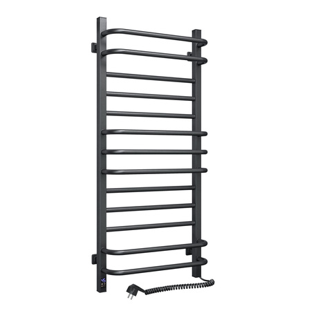 Grzejnik łazienkowy elektryczny Navin Grandis 480х1000 Sensor, prawy, timer, czarna mora